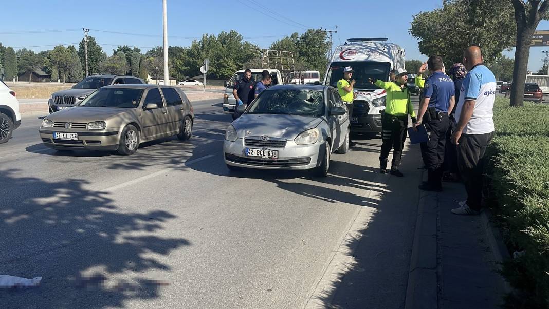 Karatay'da korkunç kaza! Bisikletli ağır yaralandı 4